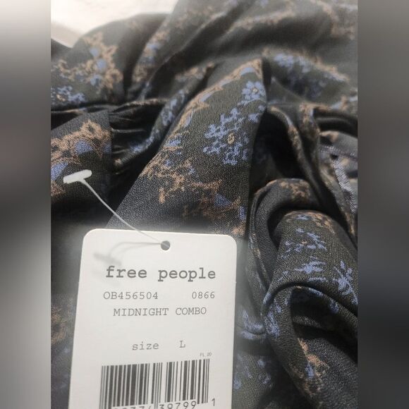 Free People Women Midnight Combo Blouse Top Size Large NWT - Picture 8 of 8